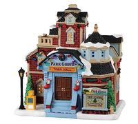 Lemax- Navidad 35045 Caddington Village Lighted Building: Park Grove Town Hall, Multicolor