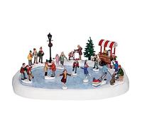 Lemax, Pueblo de Navidad con Estanque de Patines, Arcilla con Adaptador 4,5 V (94048UK)