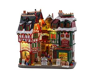 Lemax Pueblo navideño para Pueblo navideño con Luces de poliresina 27,5x27x11,5cm