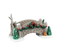 LEMAX Puente decorativo "Pasarela Navideña" de resina (Alto 5x8,6x4,3 cm)