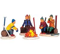 Lemax - Skiers Camp Fire Set of 4 B/o (4.5v)