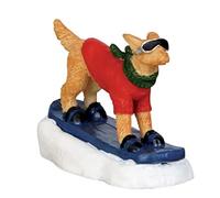 Lemax - Snowboarding Dog
