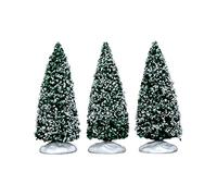 Lemax - Snowy Juniper Tree, Small, Set Of 3