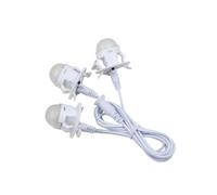LEMAX Tira de tres luces LED, entrada tipo L, 3 salidas tipo U 100 cm