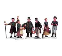 Figuritas de Navidad de habitantes del pueblo, de la marca Lemax, pack de 6