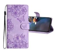 LEMAXELERS Carcasa para Apple iPhone 16, Funda para iPhone 16 con Tapa y Tarjetero Carcasa con Soporte de Tipo Libro Flip Case Cierre Magnético Antichoque Wallet Case Purple XYYH