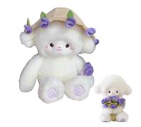 Lembeauty Baby Sheep Bouquet Plush Toy, Rose Bouquet Lamb Stuffed Animal with Removable Hat Turn into a Bouquets, Magnetic Hug Lamb Babies Doll, Home Bedroom Decor