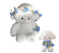 Lembeauty Baby Sheep Bouquet Plush Toy, Rose Bouquet Lamb Stuffed Animal with Removable Hat Turn into a Bouquets, Magnetic Hug Lamb Babies Doll, Home Bedroom Decor