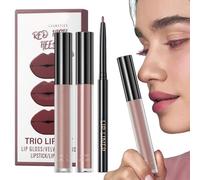 Lembeauty Brillo de labios crema - No pegajoso Intenso Hidratante - Lápiz labial Maquillaje Liner - Para Novia Viaje Negocios Exterior Escuela Regalo