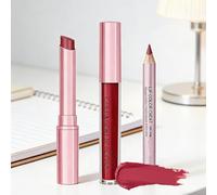 Lembeauty Combo Delineador De Labios - 3 Piezas De Maquillaje En Nude Mate Natural Y | Delineador De Labios Natural,Para Casa Día Noche Fiesta Boda Invierno Otoño Primavera Oficina Escuela