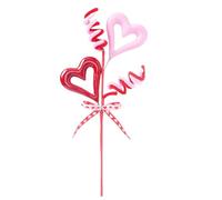 Lembeauty Decoraciones para San Valentín | Decoración Decorativa En Forma De Corazón,Tallos Artificiales De Flores con Bayas Rojas - para Centro De Mesa Banquete Fiesta Día De La Madre Propuesta