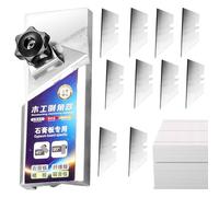 Lembeauty Herramienta manual de chaflán para drywall | Herramienta de Biselado para Paneles de Yeso de 45°,Cepillo de Cantos para Yeso - para Construcción de Madera, Reformas del Hogar y Estructuras