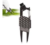 Lembeauty Herramienta para Arreglar Champs De Golf, Herramienta Multifuncional de Metal para Reparar Marcas de Bola, Abridor De Botellas, Gadget Ligero para Golfistas, Limpiador De Surcos para