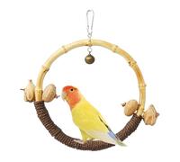 Lembeauty Soporte para Percha para Loros, Percha para Loros para Jaula - Juguete oscilante para Hamaca con Jaula para cacatúas - Puente Giratorio de Juguetes para Loros, Columpios para pájaros para