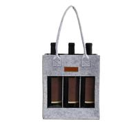 Lembeauty Tote para Transportar Vino de 6 Botellas,Bolsa de Asas para Vino, Bolsa Porta Vino con Asa, Bolsa de Transporte de Vino de Fieltro, Bolsa de Vino a Prueba de Fugas para Viajes,