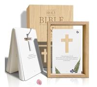 LeMeeOly 52 tarjetas clásicas con versículos de la Biblia, para colocar en el escritorio, diario de oración devocional, tarjetas de escritura, regalos cristianos para miembros de la iglesia, regalos