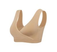 Lemef Sujetador de Lactancia Materna sin Costuras sin Aros 3 Unidades, Sin Acolchado, 1*Color de la Piel, M-L