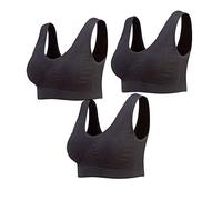 Lemef Sujetador Deportiva sin Costuras Sostén sin Aros con Almohadillas Extraíbles para Mujeres