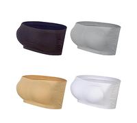 Lemef Sujetador Deportivo sin Costuras Estilo Bandeau, con diseño de Tubo y Relleno extraíble, XXL