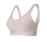 Lemef Sujetador sin aros para mujer, sin costuras, con soporte y elevación, sujetador deportivo acolchado sin aros, XXL