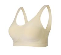 Lemef Sujetador sin aros para mujer sin costuras con soporte y elevación, sujetador deportivo acolchado sin aros, L