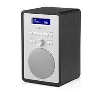 LEMEGA CR2+ Radio Digital Dab/Dab+,Radio Digital FM,Radio Dab alimentada por la Red eléctrica,Reloj con Dos alarmas,20 emisoras preseleccionadas,Salida para Auriculares,Efecto Madera. - Roble Negro