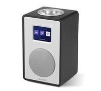 LEMEGA CR4 Radio Digital Dab/Dab+ y FM,Altavoz Bluetooth,Doble Despertador,Temporizador de Cocina/sueño/repetición,Pantalla a Color,Aspecto de Madera - Negro