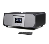 LEMEGA M5P Equipo de música(Reproductor de CD, Radio Dab por Internet,Dab+,FM, Transmisión Bluetooth,Spotify Connect,AUX,USB, Alarma Sleeptimer,mandos a Distancia),Roble Negro