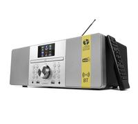 LEMEGA MSY1P Reproductor de CD con Radio Dab/Dab+ y FM, Streaming por Bluetooth, Sistema Hi-Fi estéreo de 80 W, Pantalla a Color, 60 presintonías, Mando a Distancia, Mueble de Madera acústica