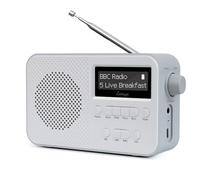LEMEGA PR2 Radio Digital portátil Dab/Dab+ y FM,Radio Dab Personal de Bolsillo,Reloj Despertador,40 preseleccionadas, Salida de Auriculares,alimentación por Pilas o por Red eléctrica -Blanco
