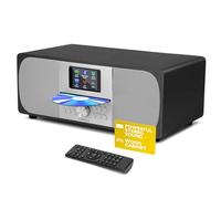 Lemega Reproductor de CD MSY6 con radio DAB+ y FM | Sistema HIFI | Bluetooth | Potente sistema estéreo | Gabinete de madera acústica | Altavoces de 100 W | 40 ajustes preestablecidos | Conector para