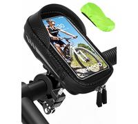 LEMEGO Soporte Movil Bicicleta Moto Impermeable, Bolsa Manillar Bicicleta Soporte Porta Móvil Teléfono Bici Patinete Reflectante con Cubierta de Lluvia 360 Rotación para Smartphone 4.7-6.5 Pulgadas