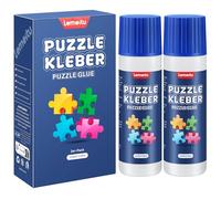 Lemeitu Pegamento para Puzzles 120 ml 2 Paquete - Secado Rápido y Transparente con Aplicador, Adhesivo PVA No Tóxico para 1000/1500/3000 Piezas de Rompecabezas