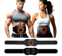 LEMENG Electroestimulador Muscular, EMS Abdominales Cinturón, Estimulador Muscular Abdominales, Masajeador Eléctrico Cinturón con USB Recargable, Ejercitador del Abdomen/Brazo/Piernas/Cintura