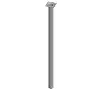 lement System 11100-00076 Pie para muebles, aluminio, 70 cm