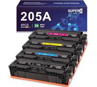 LEMERO SUPERX 205A Reemplazo de Cartucho de Tóner Compatible para HP 205A CF530A CF531A CF532A CF533A para HP Color Laserjet Pro M181FW M181 M180 180N M154A M154NW M154