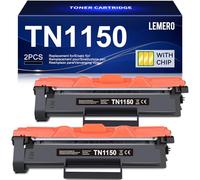 Lemero TN1150 Tóner Compatible con Brother HL-L1240W DCP-L1640W DCP-L1660W - Recambio para TN-1150 Negro con Chip - 2X 1000 Páginas (2000 Totales) Pack de 2