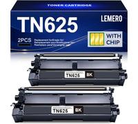 Lemero TN625 Toner Compatible con Brother tóner Negro Paquete de 2 | Cartucho de Tóner Compatible con Brother HL-L8430CDW HL-L8570CDW DCP-L8630CDW MFC-L8730CDW MFC-EX570 Tóner