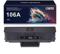 Lemero Toner Compatible para HP 106A W1106A Toner [con Chip] para HP Laser MFP 135a 135w 135r 137fnw HP Laser 107a 107w 107r