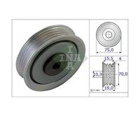 Rodillo tensor de la correa trapezoidal 531 0845 10 INA para DAIHATSU TERIOS