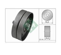 INA 532 0326 30 Polea inversión/guía correa poli V