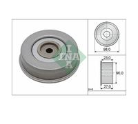 Polea inversión/guía, Correa poly V INA 532 0381 20
