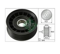 Lemförder 532 0649 10 Polea De Dirección/Guía De Correa En V Para Ford Volvo