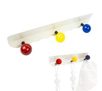 lemgyiamz Perchero Infantil Pared, Gancho Pared con 3 Colgadores, Multicolor Metal Colgador Decorativos, Creativos Gancho Perchero Baño para Entrada Recibidor Niños, 1 Piezas