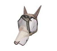 LeMieux AeroGuard - Máscara completa para moscas - Orejas de malla ligera - Abertura para el antebrazo - Pecan - XL