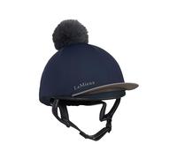 LeMieux Classique Pom - Gorro de equitación de seda, color azul marino