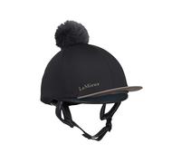 LeMieux Classique Pom - Gorro de equitación de seda, color negro