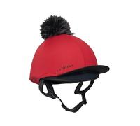 LeMieux Classique Pom - Gorro de equitación de seda, color rojo chile