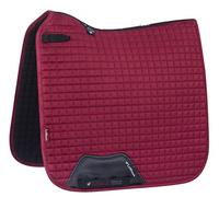 LeMieux Dressage Suede Square Chilli Saddle Pad, Unisex-Adult, Mulberry, Large