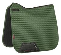 LeMieux Dressage Suede Square Hunter Green Saddle Pad, Unisex-Adult, Large